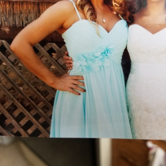 Mint bridesmaid dress - Picture 7 of 8